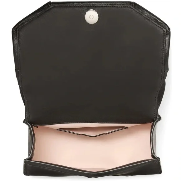 ♠️Kate Spade Whiskers 3D Meow Cat Leather Crossbody Bag, Black NWT